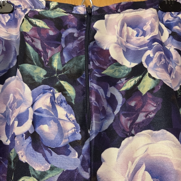 Sequin 💜 Hearts Floral Maxi Skirt - Picture 7 of 10